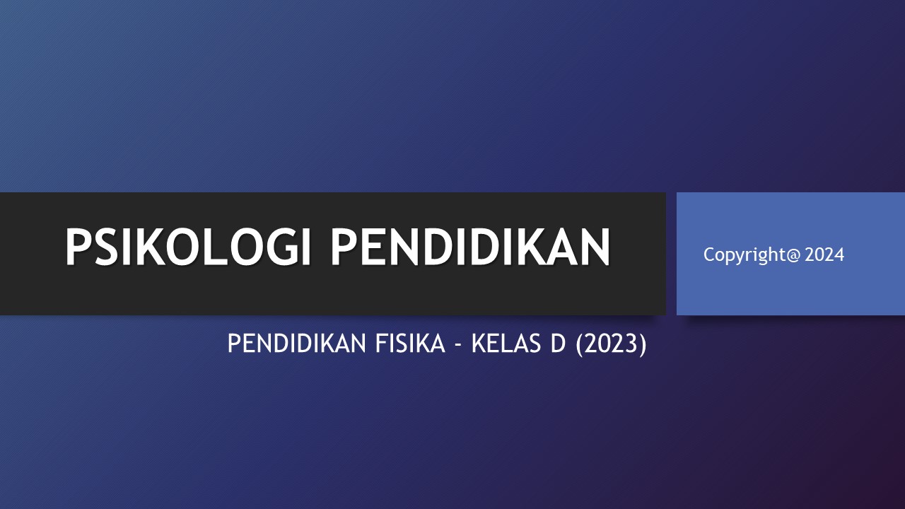 PSPF-23D Psikologi Pendidikan