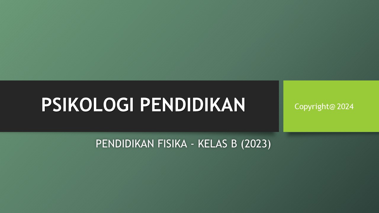 PSPF-23B Psikologi Pendidikan