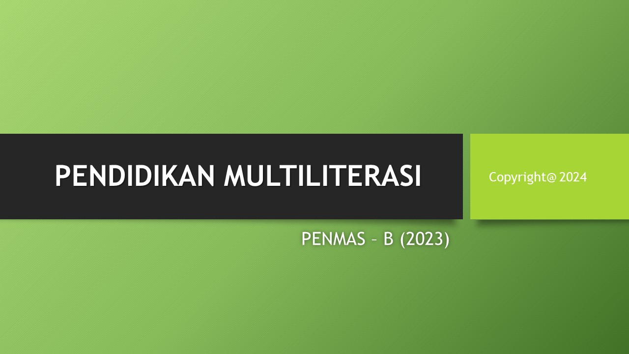 PENDIDIKAN MULTILITERASI B.23